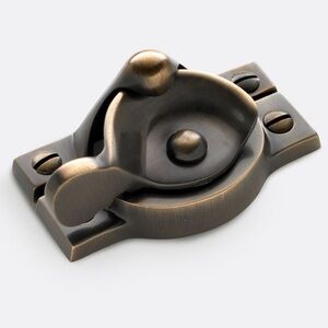 13 Rejuvenation Bevel Sash Lock in Burnished Antique